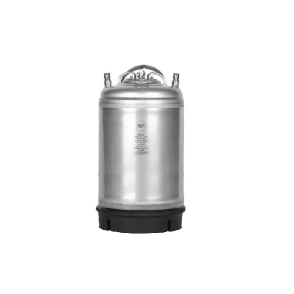 Krome 3 Gallon Ball Lock Keg, Steel Handle, NSF Certified