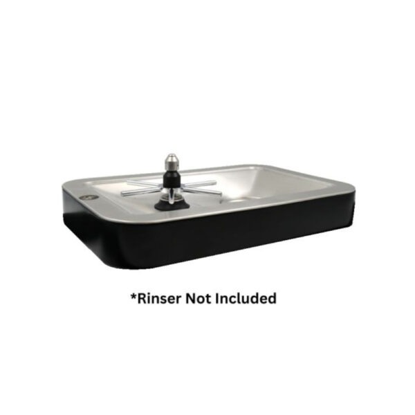 Rhino Coffee Gear Pitcher Rinser Riser – Suit Sink, Black – Rinser Accessory