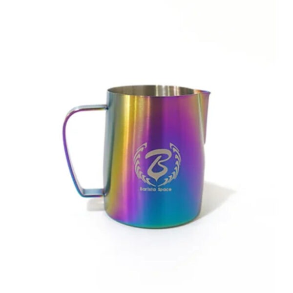 Barista Space Rainbow Milk Pitcher – 350ml / 450ml / 600ml Stainless Steel Latte Art Jug