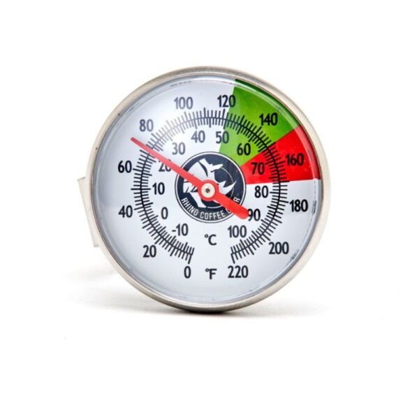 Rhino Coffee Gear Milk Analog Thermometer, Short Stem 5"